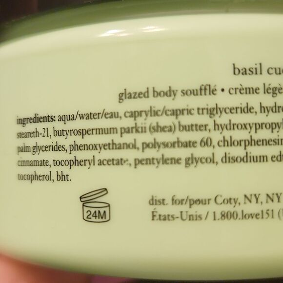 Philosophy Glazed Body Souffle in "Basil Cucumber Cooler" 8oz NEW - Picture 3 of 6